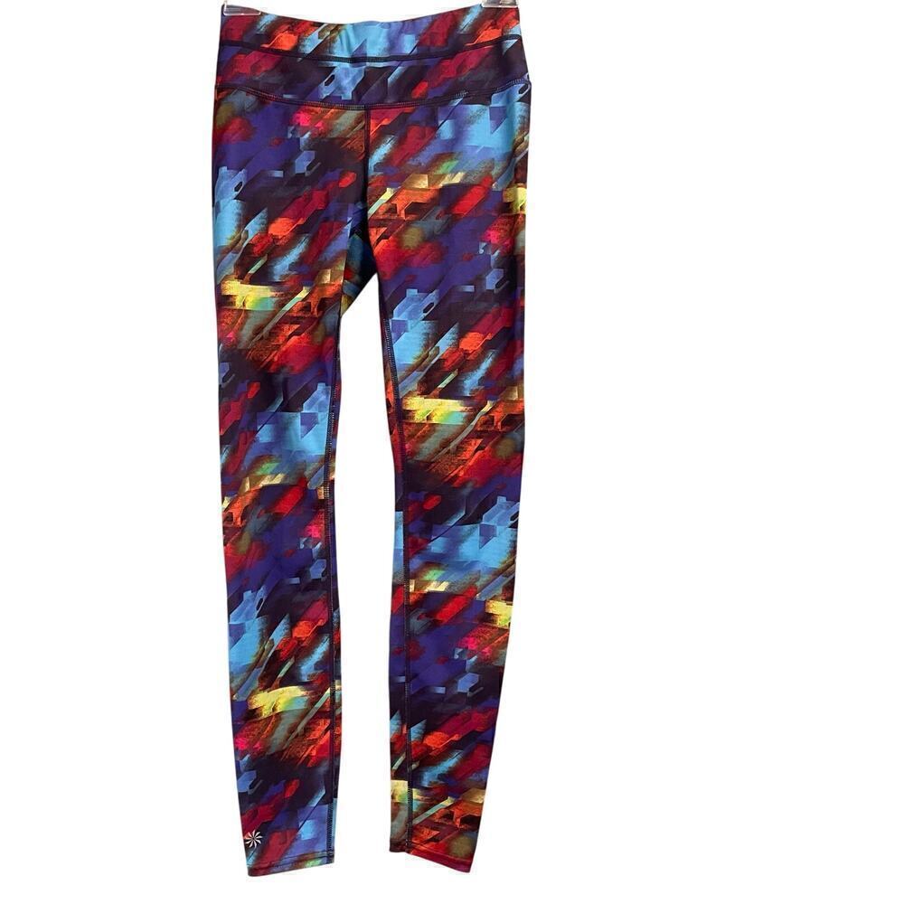 Athleta Size XS Sonar Colorburst Colorful Leggings Tights